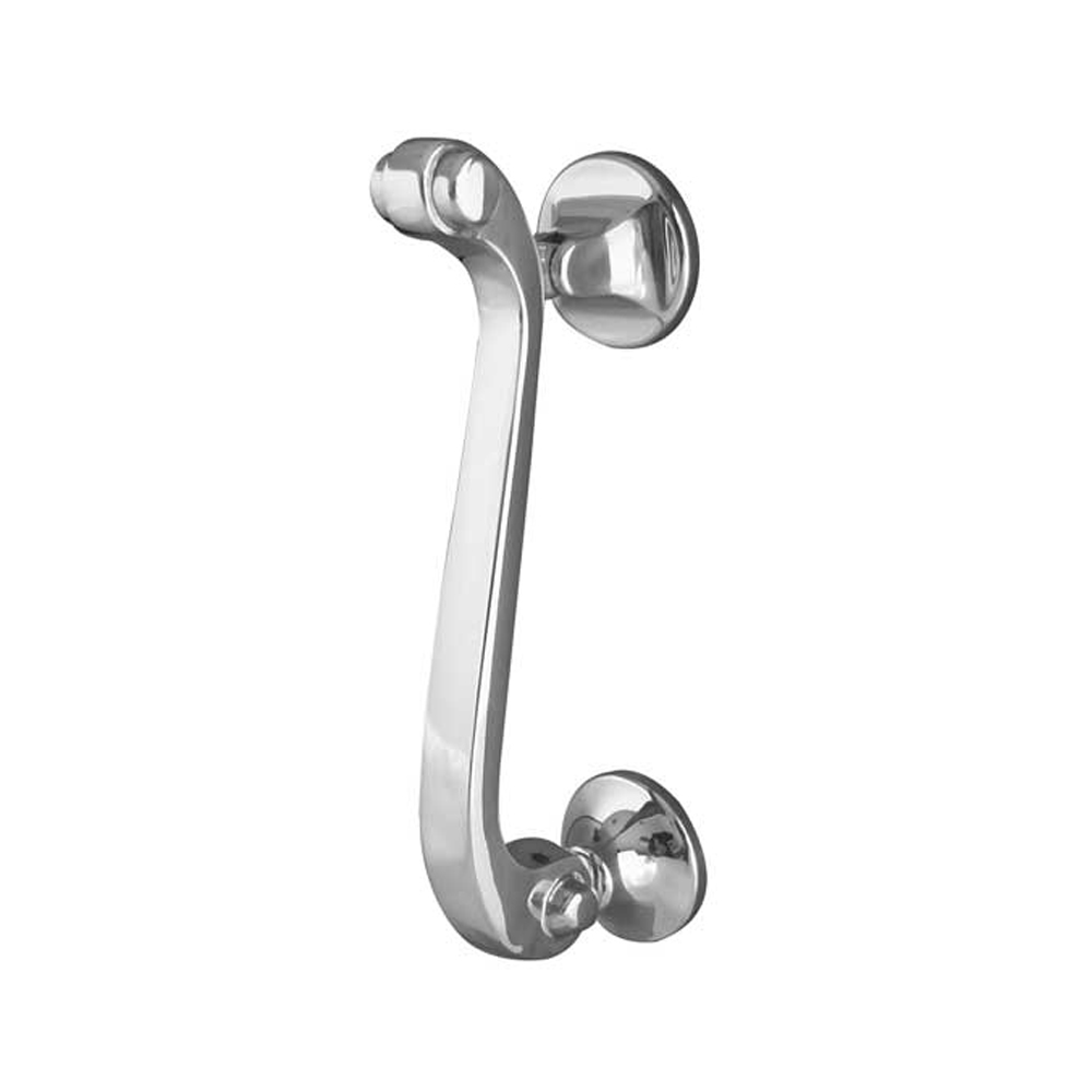 Dart Exterior Scroll Door Knocker - Polished Chrome